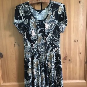 Black Patterned Dress